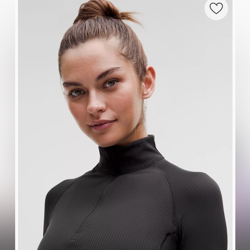 Lululemon It's Rulu Ribbed Cropped Half Zip Updated - Picture 4 of 16